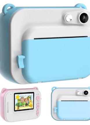 Детская мини-цифровая камера голубая HBIAO