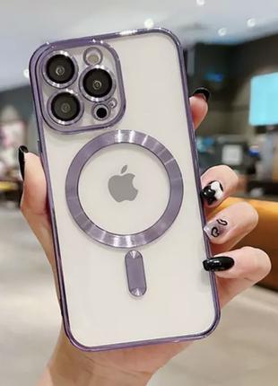 Чехол MagSafe для iPhone 12 Pro фиолетовый
