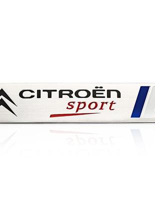 Эмблема Citroen Sport на крышку багажника