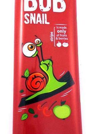 Цукерка натуральна страйпс "Яблуко-вишня", 14 г — Bob Snail