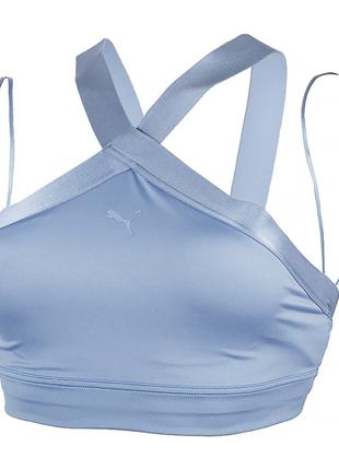 Женский Топ Puma Flawless Sculpt Longline Bra Голубой M (52314...