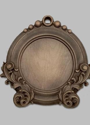 Рама резная деревянная для зеркала с завитками  размер 17 х 17...