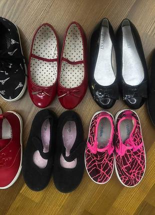 Взуття для дівчинки 29-34 мокасини, балетки, туфлі