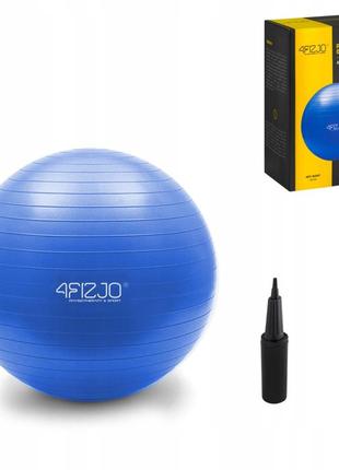 Мяч для фитнеса (фитбол) 4fizjo 65 см anti-burst 4fj0030 blue