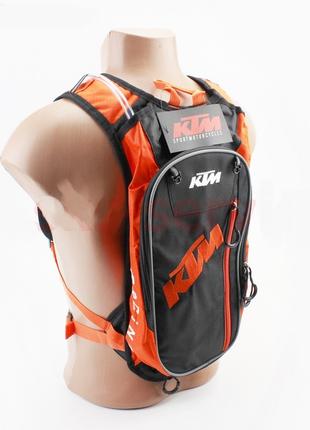 Мото рюкзак с питьевой системой с гидратором KTM