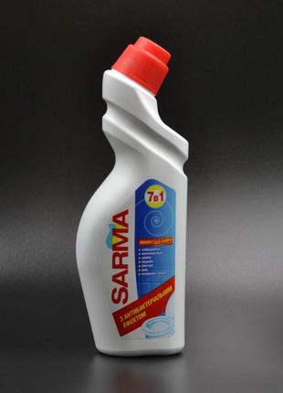 Засіб для миття сантехніки "Sarma" / Без хлору / 750мл