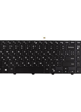 Клавіатура для ноутбука DELL Inspiron 15 3000 чорна, чорний фр...