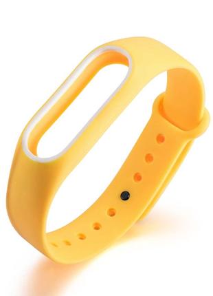 Ремешок для фитнес-браслета Xiaomi Mi Band 2 желтый