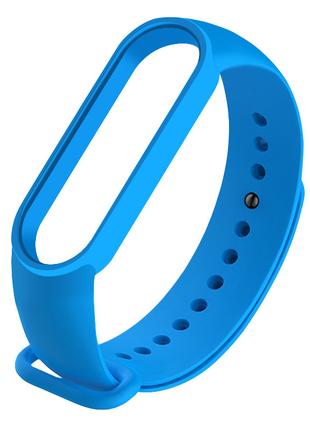 Ремешок для фитнес-браслета Xiaomi Mi Band 5, 6, 7 голубой