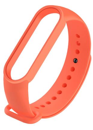Ремешок для фитнес-браслета Xiaomi Mi Band 5, 6, 7 оранжевый