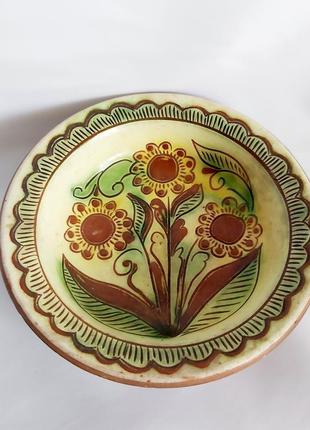 Тарелка косовская керамика винтажная