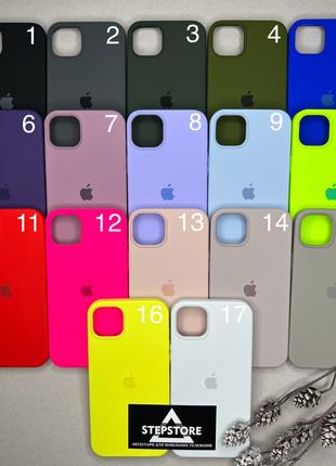 Чехол для Iphone 14 Plus 6.7 Silicone Case Cover Full 360 квад...