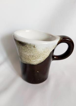 Чашка майолика рюмка керамика винтажная