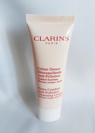 Очищающий крем с экстрактом ши clarins extra-comfort anti-poll...