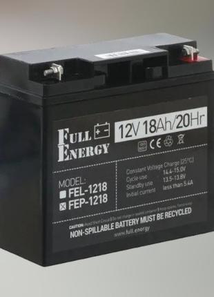 Акумуляторна батарея Full Energy FEP-1218, 12V 18Ah, AGM акуму...