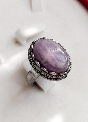 Кольцо аметист натуральный камень кольца винтажная женская