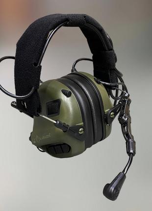 Наушники тактические Earmor M32, активные, со съёмным микрофон...