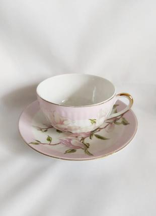 Чашка с блюдцем royal porcelain england collection