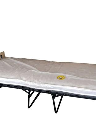 Раскладушка ортопедическая, раскладная кровать на ламелях, с м...