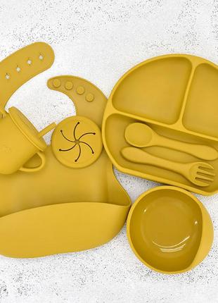 Силиконовая посуда для детей SP-Y17 ПРЕМИУМ качество Супер
