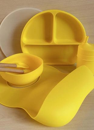 Набор M26 силиконовая посуда для детей ПРЕМИУМ качество Супер