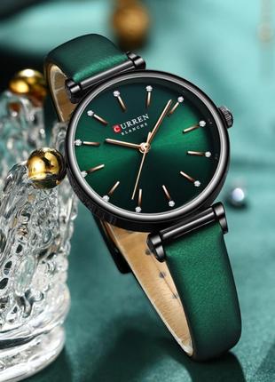 Стильные женские кварцевые часы с красивым дизайном Curren Grass