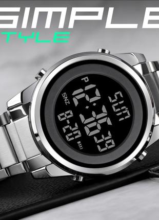 Тактические красивые мужские кварцевые часы Skmei Impact