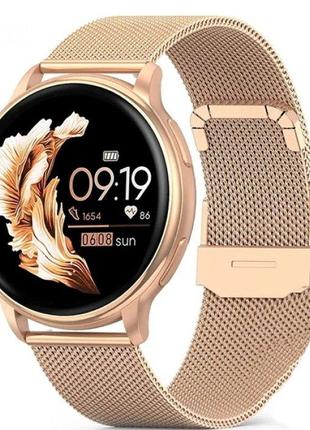 Красивые женские смарт часы Smart Melisia Gold