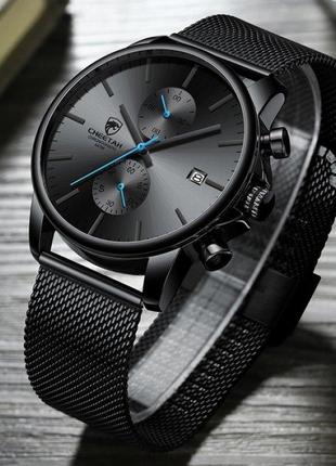 Классические мужские кварцевые часы с японским механизмом Miyo...