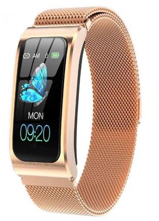 Элегантные женские смарт часы Smart Mioband PRO Gold