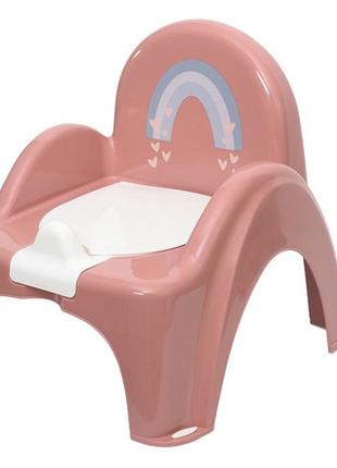 Горшок-стульчик с музыкальной шкатулкой "METEO" (розовый) PO-0...