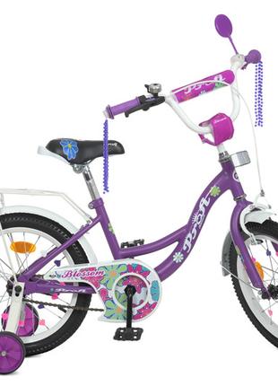 Велосипед детский PROF1 18" Y18303N Blossom, SKD45, фонарь, зв...