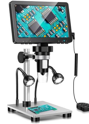 Цифровой микроскоп с монитором 7" и металлическим штативом зап...
