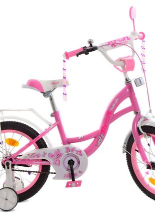 Велосипед детский PROF1 18" Y1821 Butterfly, SKD45, фонарь, зв...