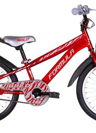 Велосипед детский 18" FORMULA WILD красный, LED-колпачок OPS-F...