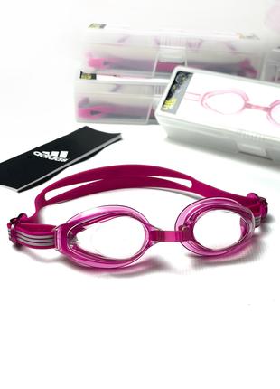Детские очки для плавания Adidas Aquastrom Junior 6-12 лет Роз...