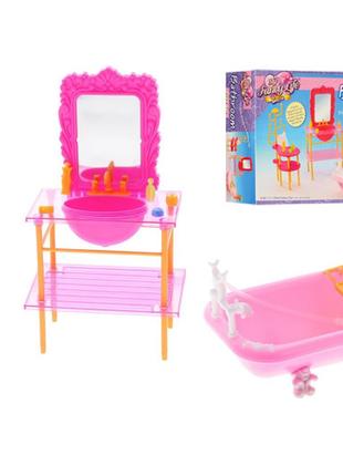 Мебель для кукол Gloria 2913, для ванной, в коробке р,26,5*19*...