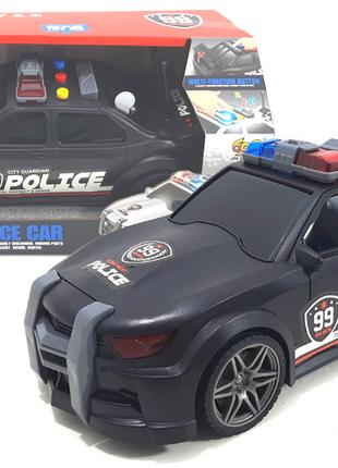 Машина "Полиция" инерционная, озвученная, со светом в коробке ...
