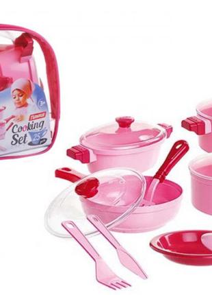 Игрушечный Набор посуды "Cooking Set" 25предметов розовый 1757...