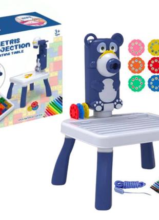 Детский стол для рисования с проектором и мозаикой в коробке 2...