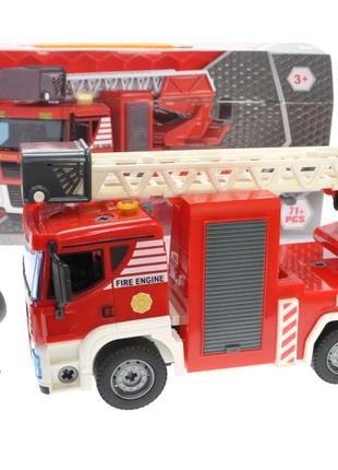 Пожарная машина конструктор озвучена со светом, в коробке 3201...