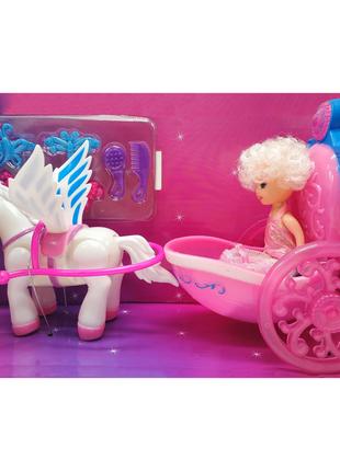 Игрушка Карета 8617-20 с куклой, парикмахерский набор (8620)