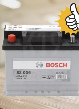 Батарея аккумуляторная Bosch 12В 56Ач 480А(EN) L+