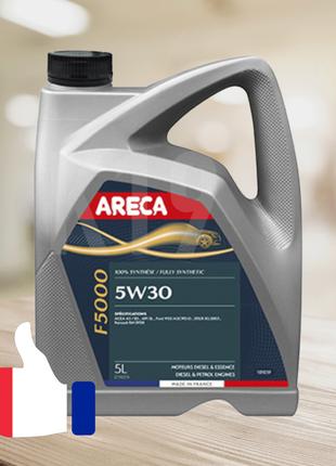 Моторное масло синтетическое Areca F5000 5W-30 5л