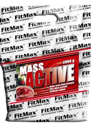 Гейнер FitMax Mass Active, 2 кг Земляника