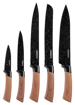 Набор ножей Ardesto Midori AR-2105-BWD 5 предметов коричневый