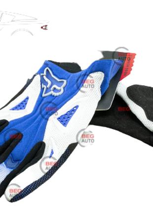 Перчатки с пальцами FOX DIRTPAW (мод: 034, размер:M, черно-синие)