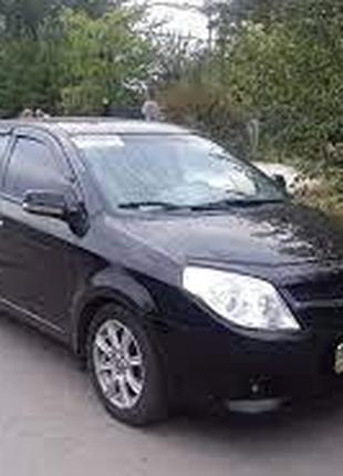 Дефлекторы окон (Ветровики) Geely MK седан 2006-> (скотч) AV-T...