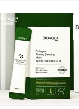 Нічна колагенова маска для обличчя Bioaqua Collagen Firming Good