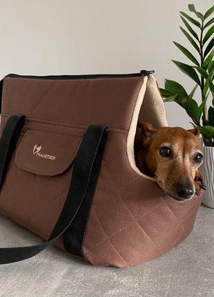Сумка Переноска для Собак та Котів City Elegant Brown M - 43х2...